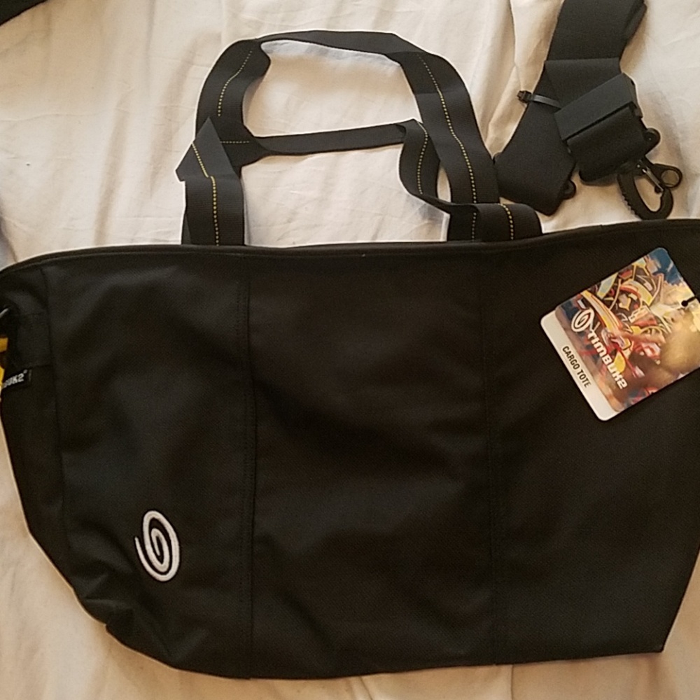Large black Timbuk2 tote w/optional shoulder srap
